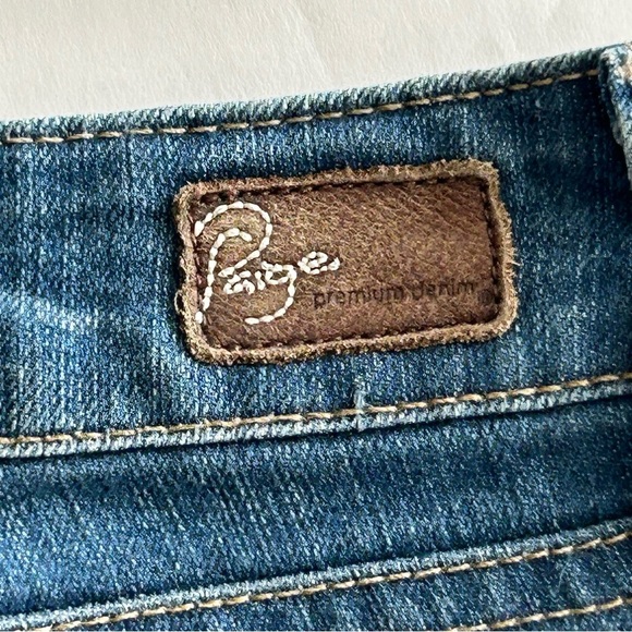 PAIGE Roxie Capri Women's Blue Jeans 31 Medium Wash - Picture 8 of 11